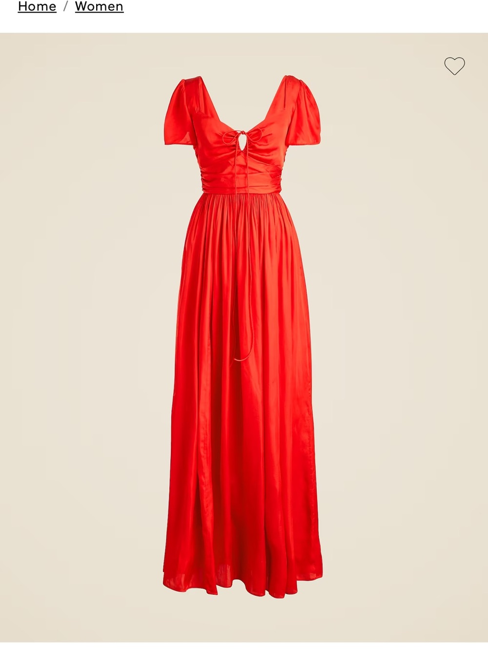 J. Crew Flutter Sleeve Maxi Dress in Georgette